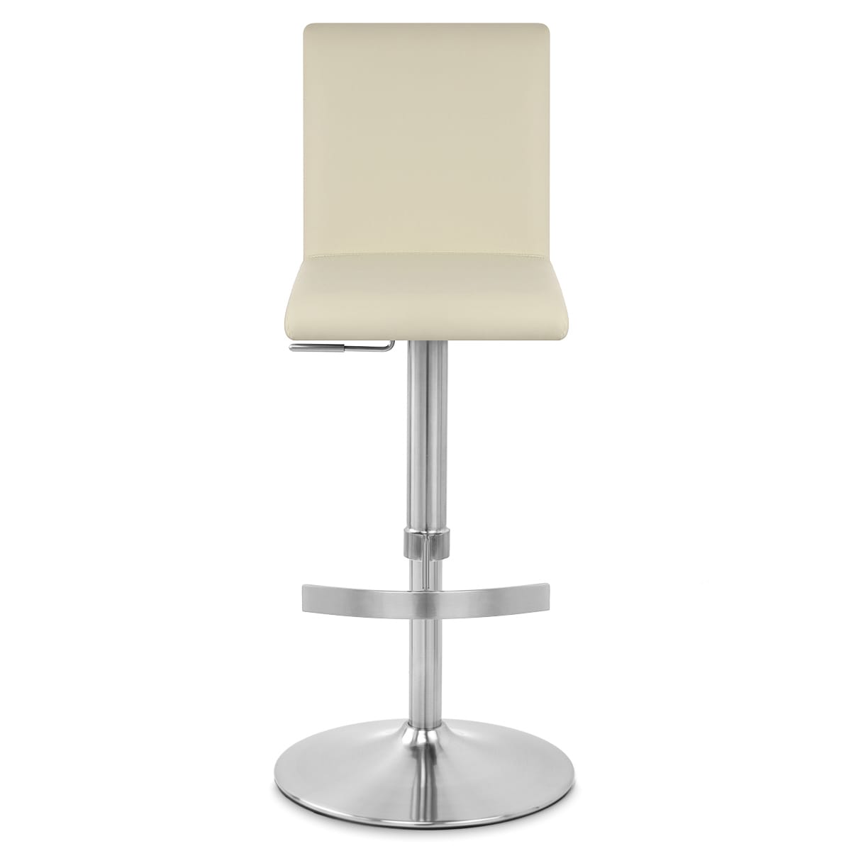 Deluxe Brushed High Back Stool Cream