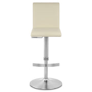 Deluxe Brushed High Back Stool Cream