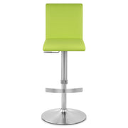 Deluxe Brushed High Back Stool Green