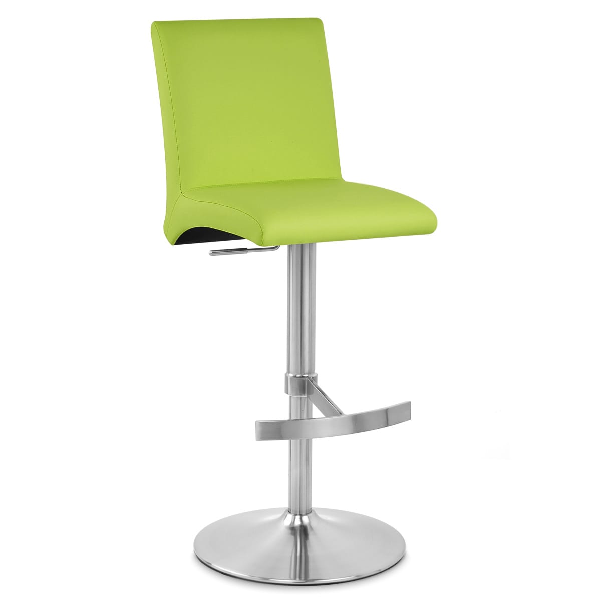 Deluxe Brushed High Back Stool Green