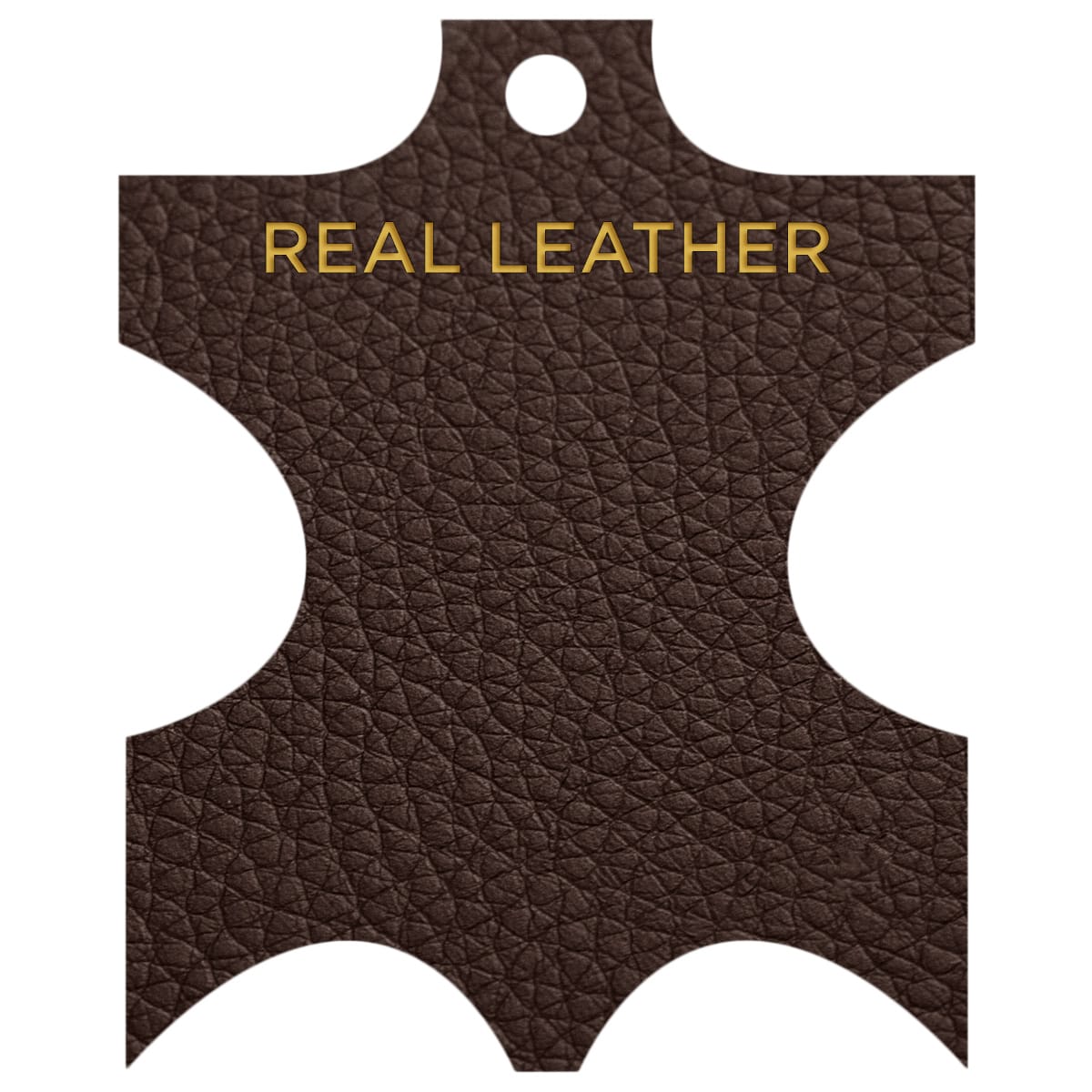 Deluxe Duo Leather Brushed Stool Brown