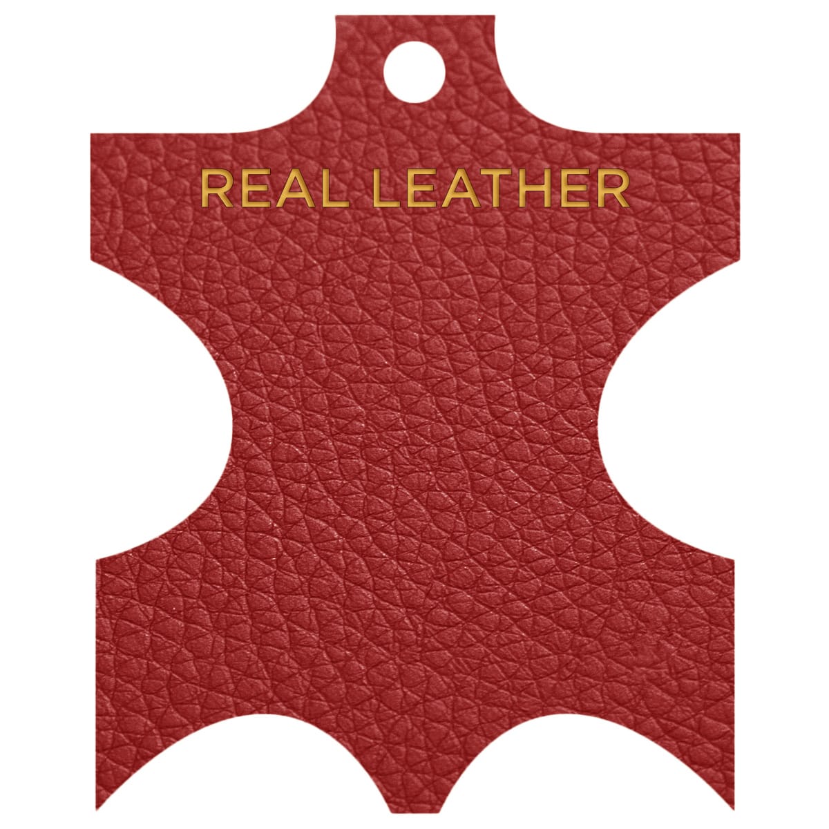 Deluxe Duo Leather Brushed Stool Red