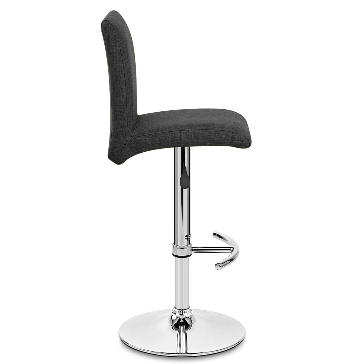 Deluxe High Back Stool Grey Fabric