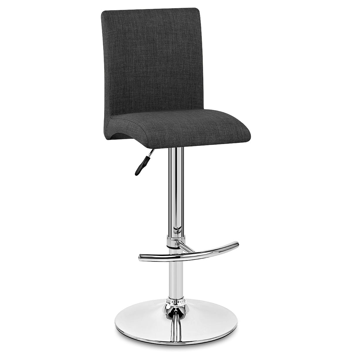Deluxe High Back Stool Grey Fabric