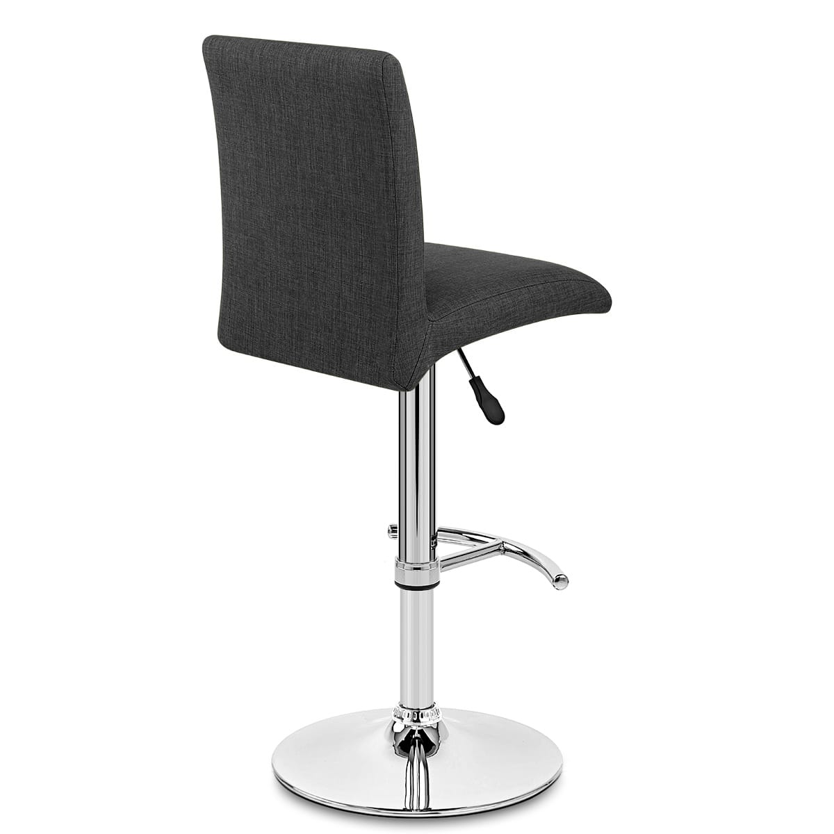 Deluxe High Back Stool Grey Fabric