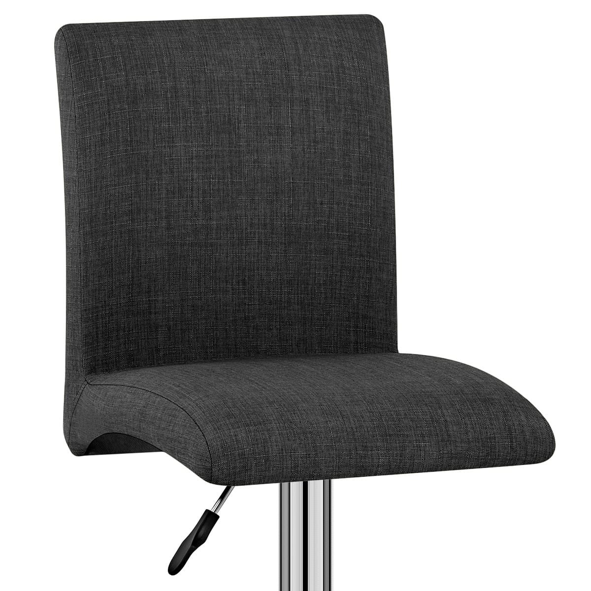 Deluxe High Back Stool Grey Fabric