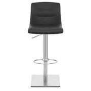 Deluxe Paradis Leather Brushed Stool Black