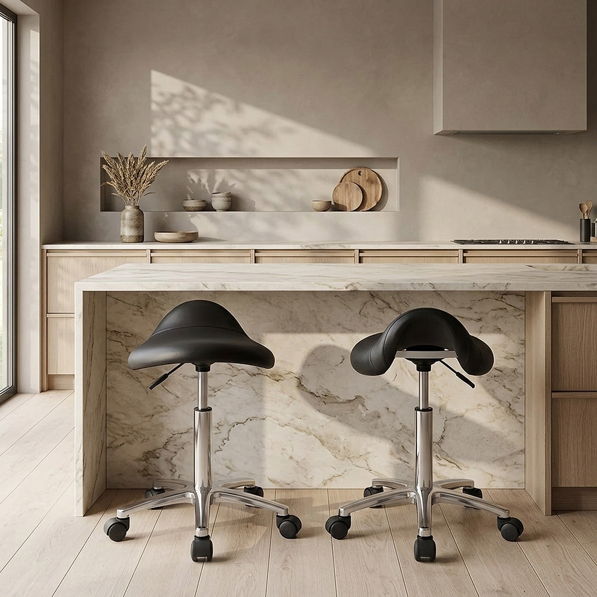 Deluxe Saddle Stool Black
