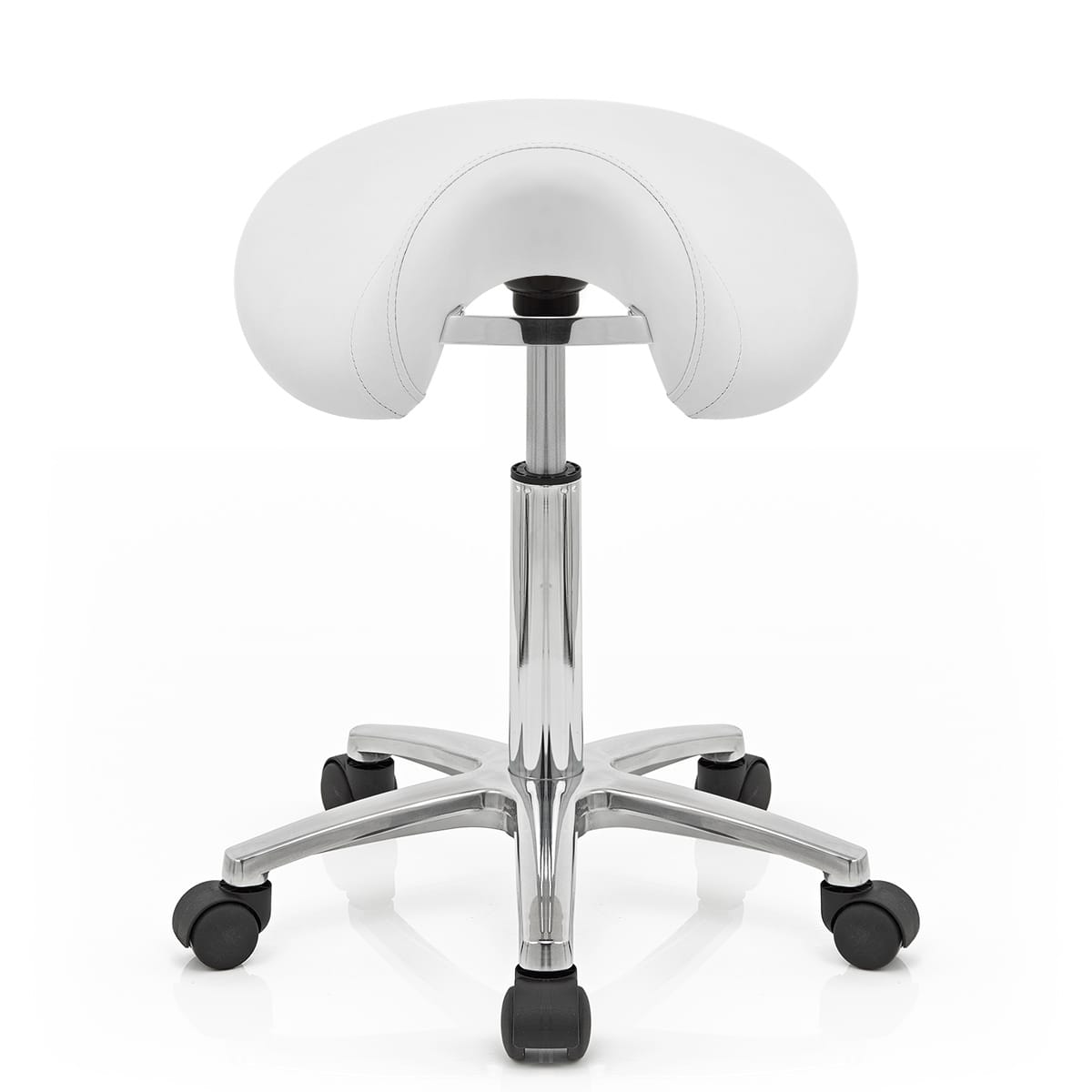 Deluxe Saddle Stool White