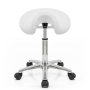 Deluxe Saddle Stool White