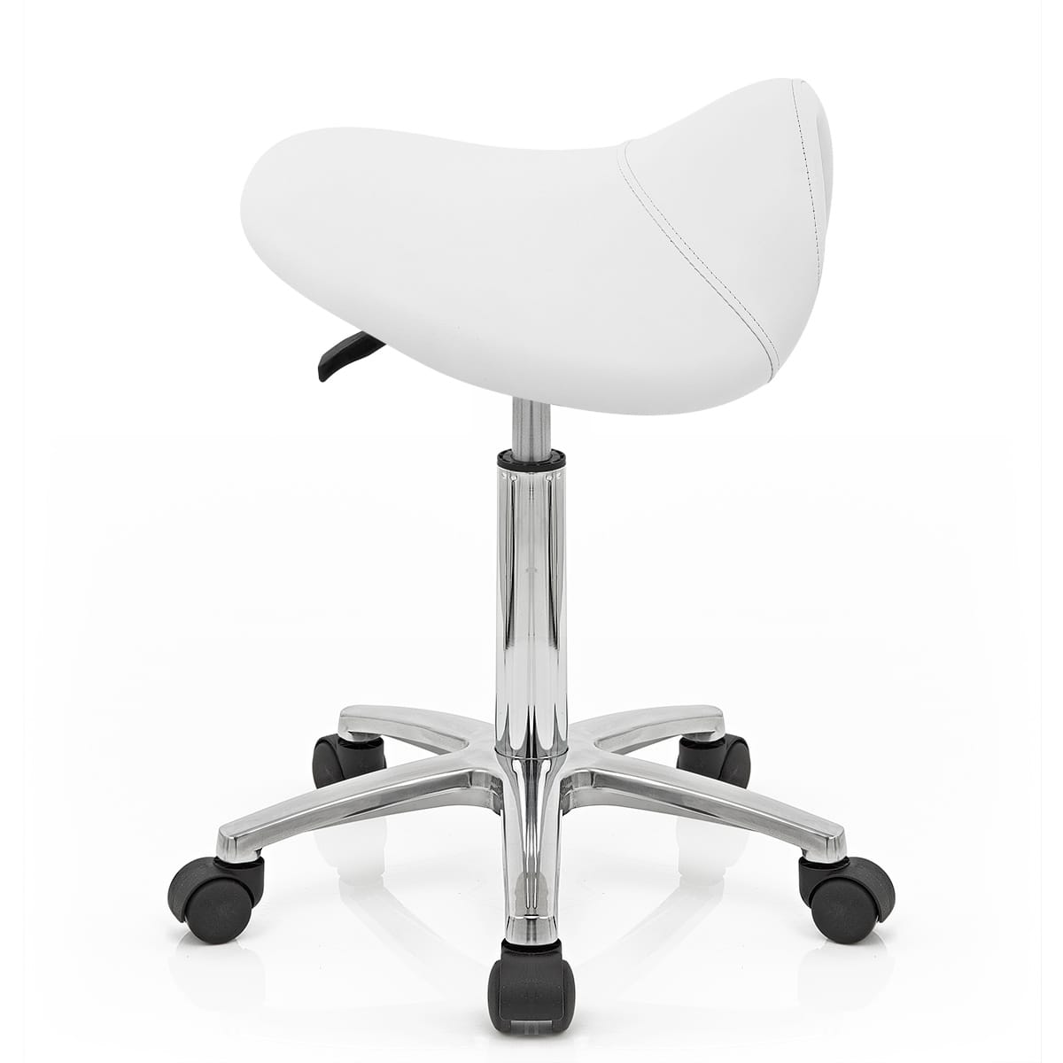 Deluxe Saddle Stool White
