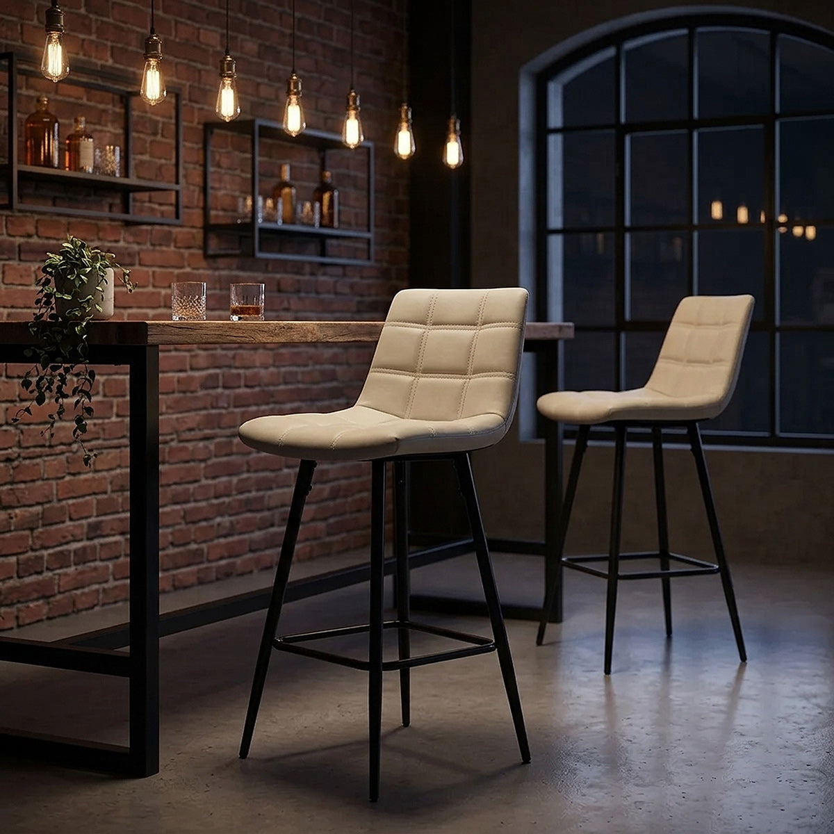 Destiny Bar Stool Antique Cream