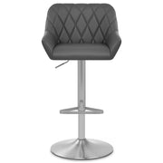 Detroit Brushed Stool Grey