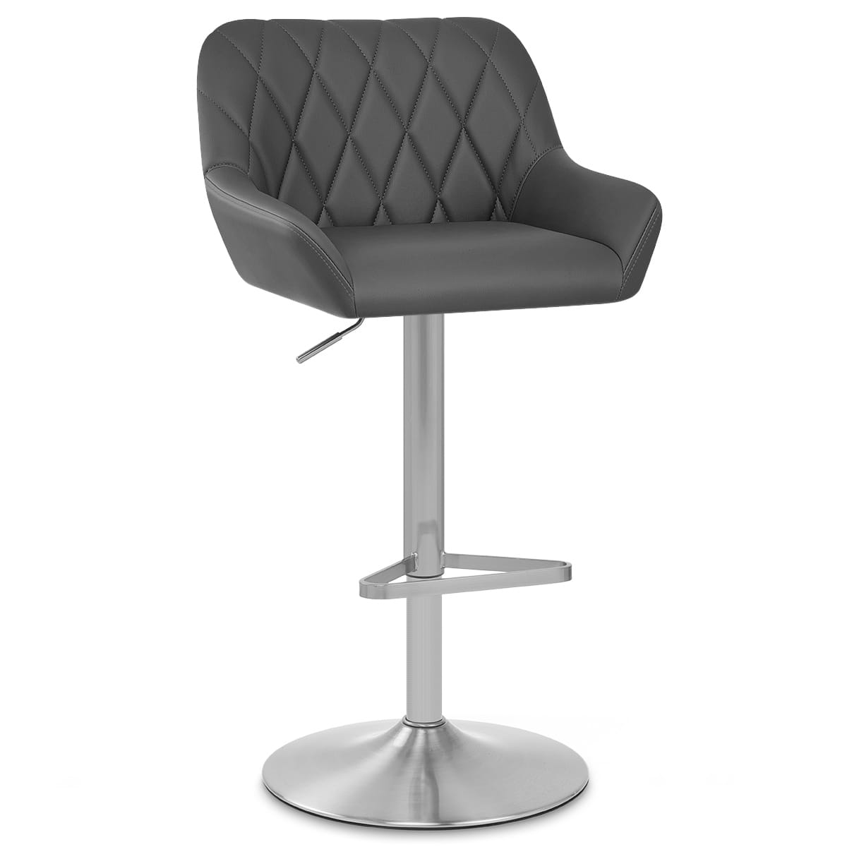Detroit Brushed Stool Grey