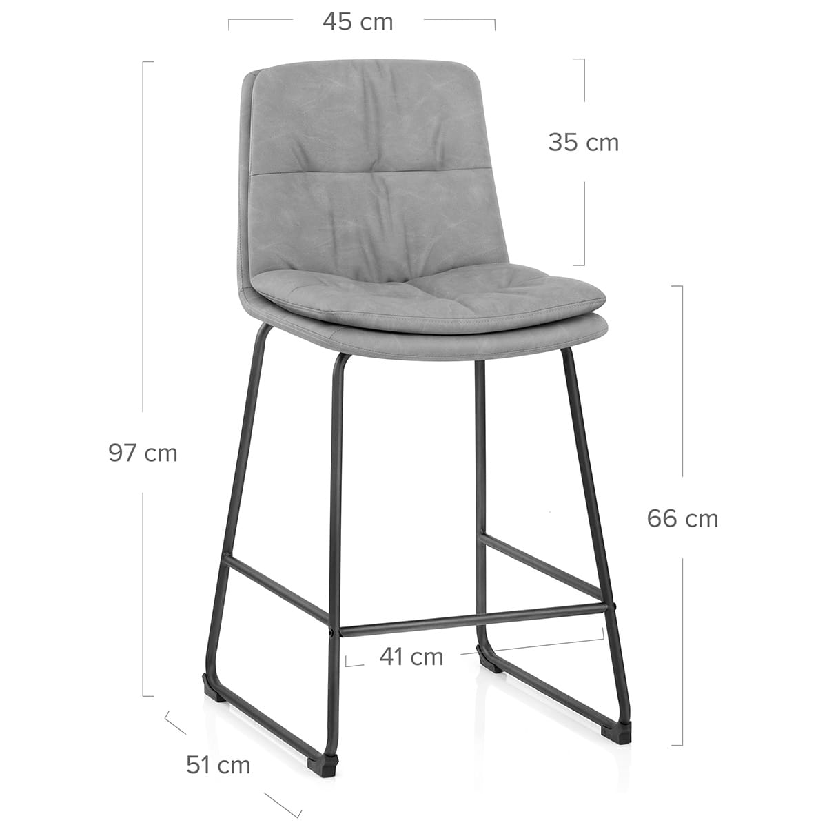 Devine Bar Stool Grey