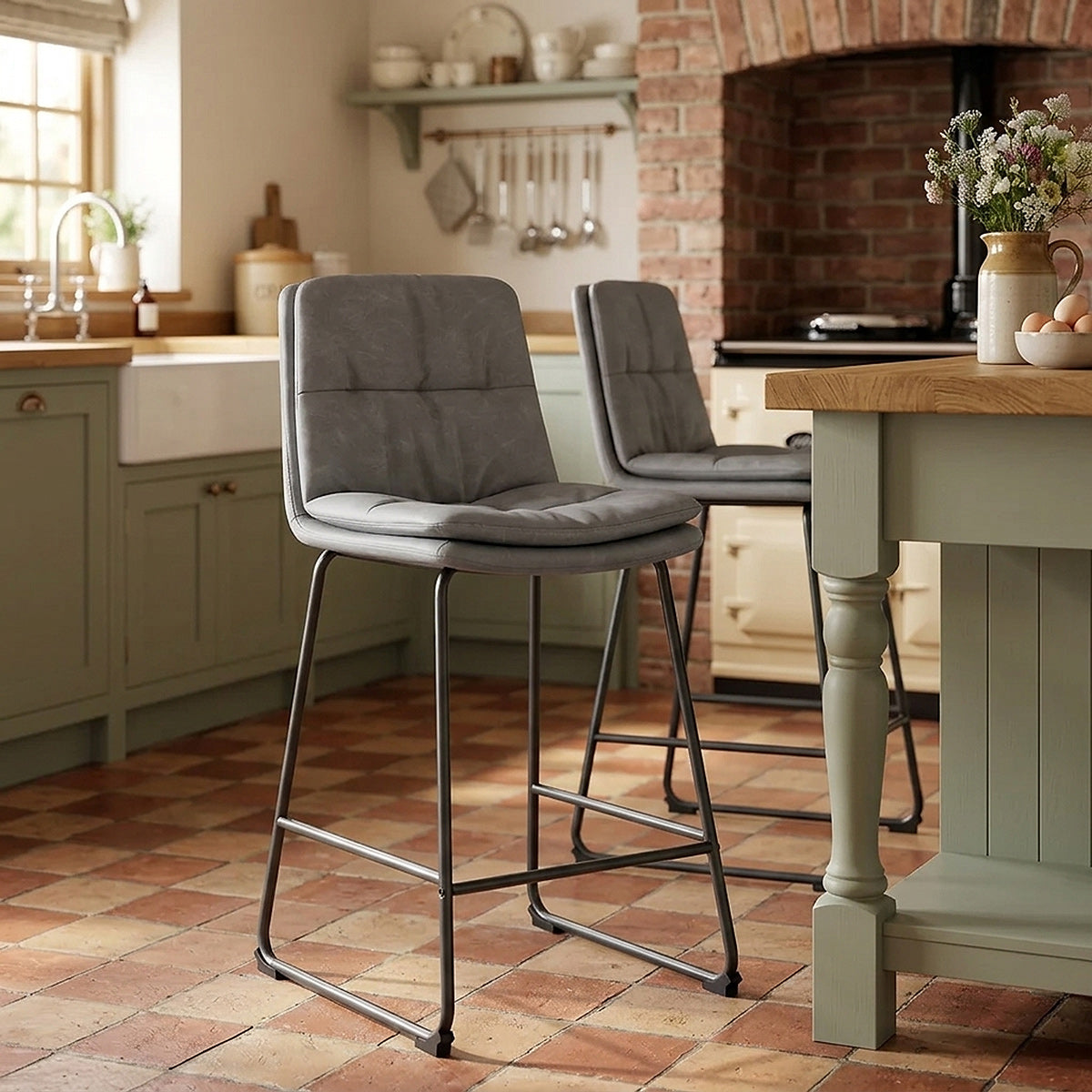 Devine Bar Stool Grey