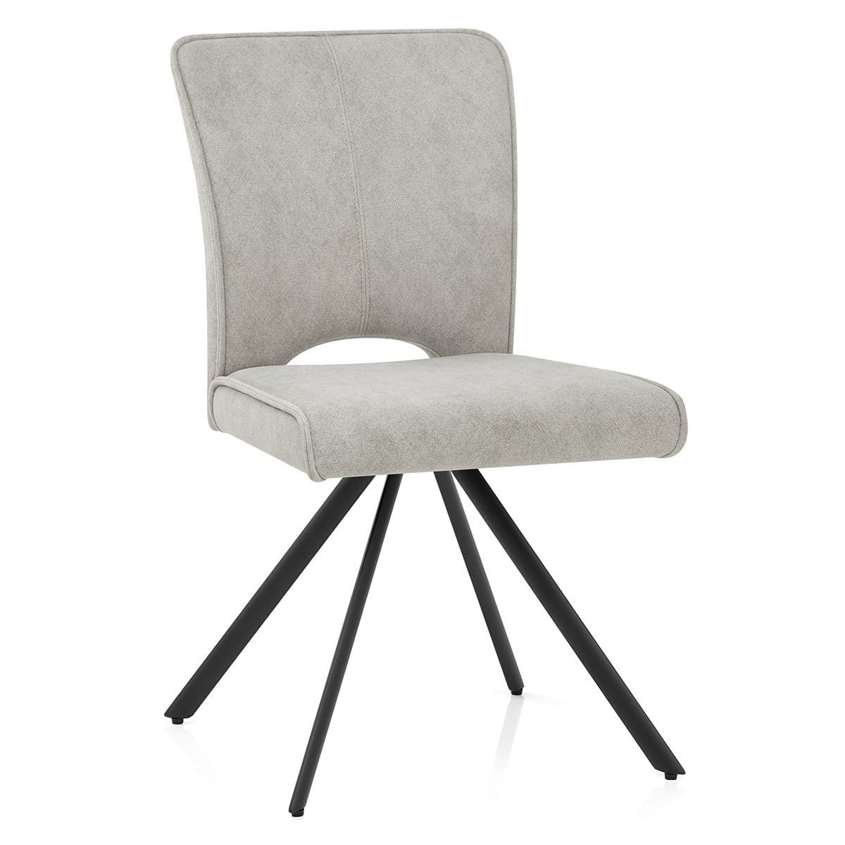 Dexter Dining Chair Light Grey Fabric