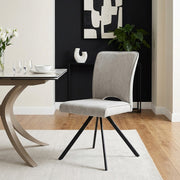 Dexter Dining Chair Light Grey Fabric