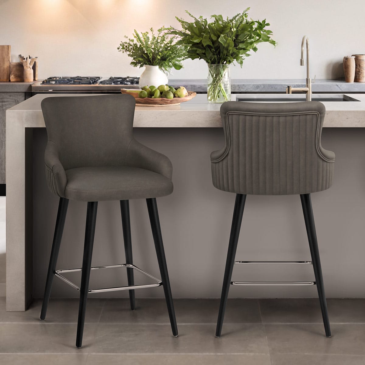 Diablo Bar Stool Grey