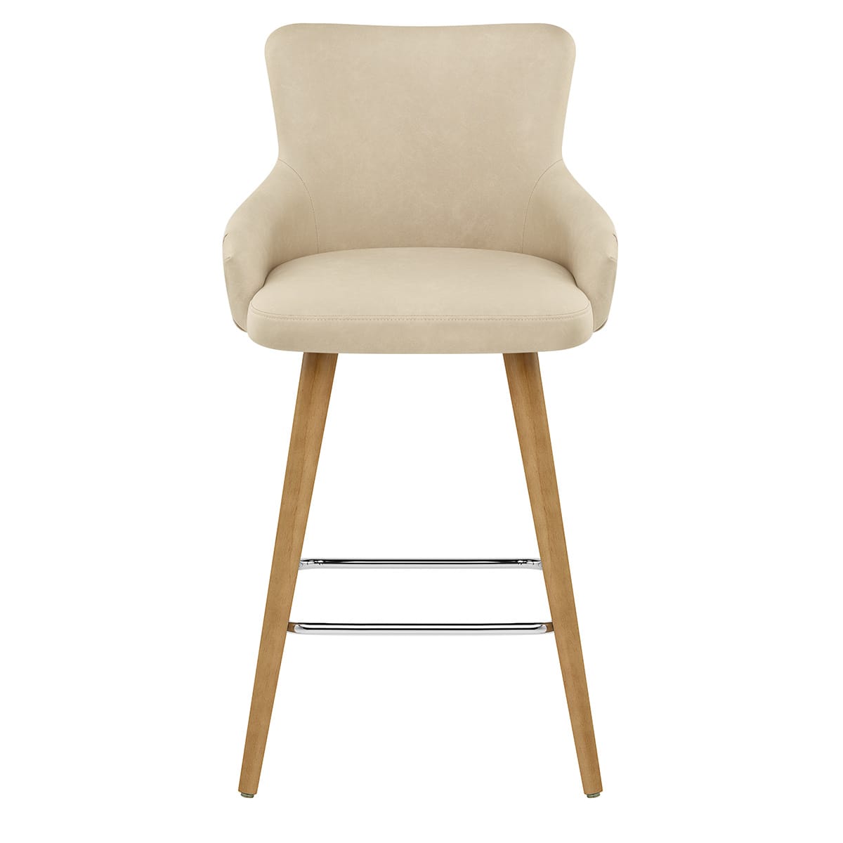 Diablo Oak Bar Stool Beige