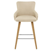 Diablo Oak Bar Stool Beige