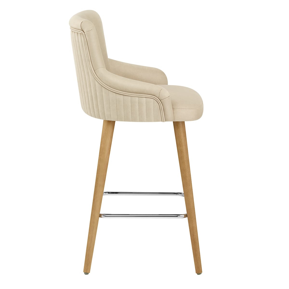 Diablo Oak Bar Stool Beige