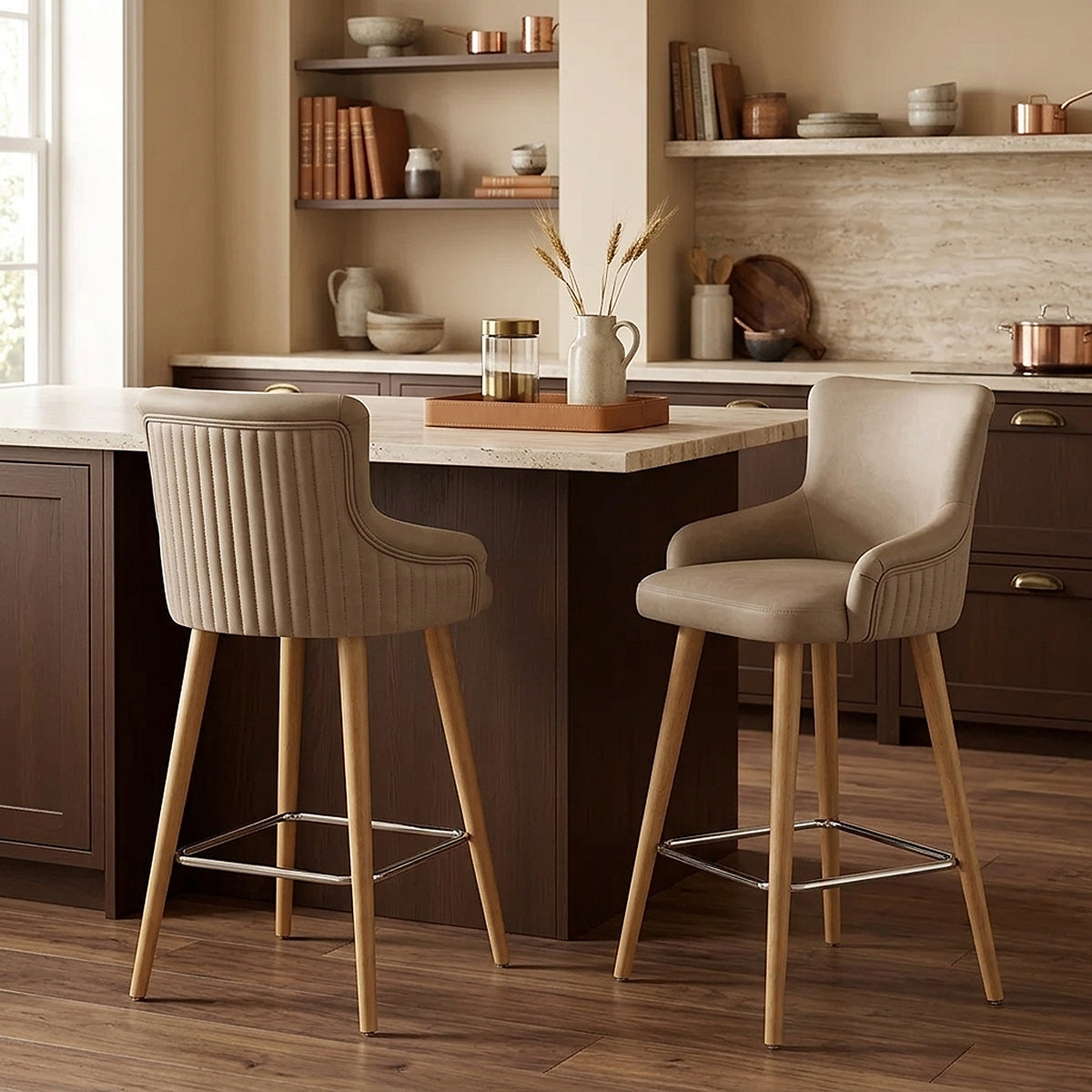 Diablo Oak Bar Stool Brown