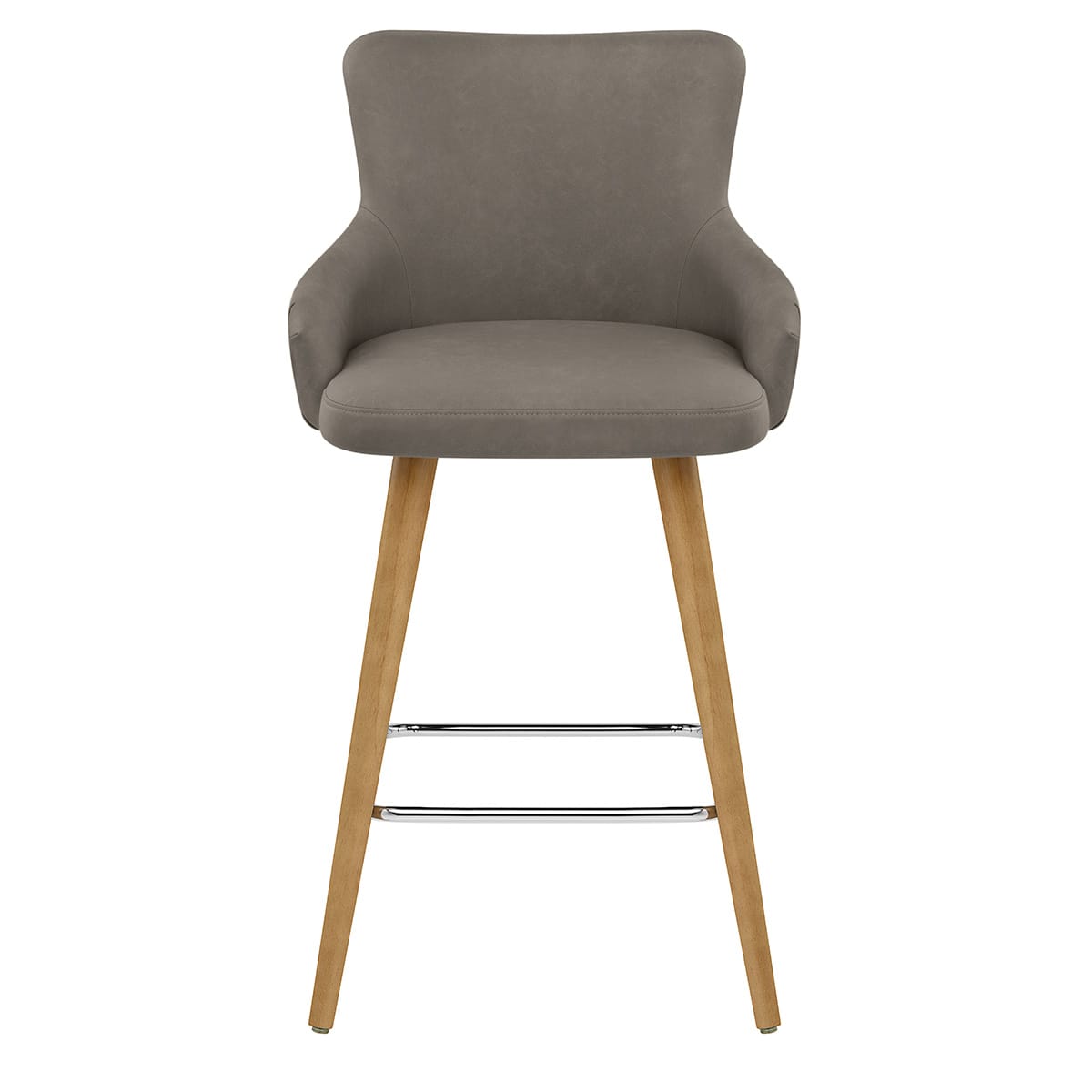 Diablo Oak Bar Stool Grey