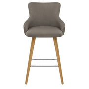 Diablo Oak Bar Stool Grey