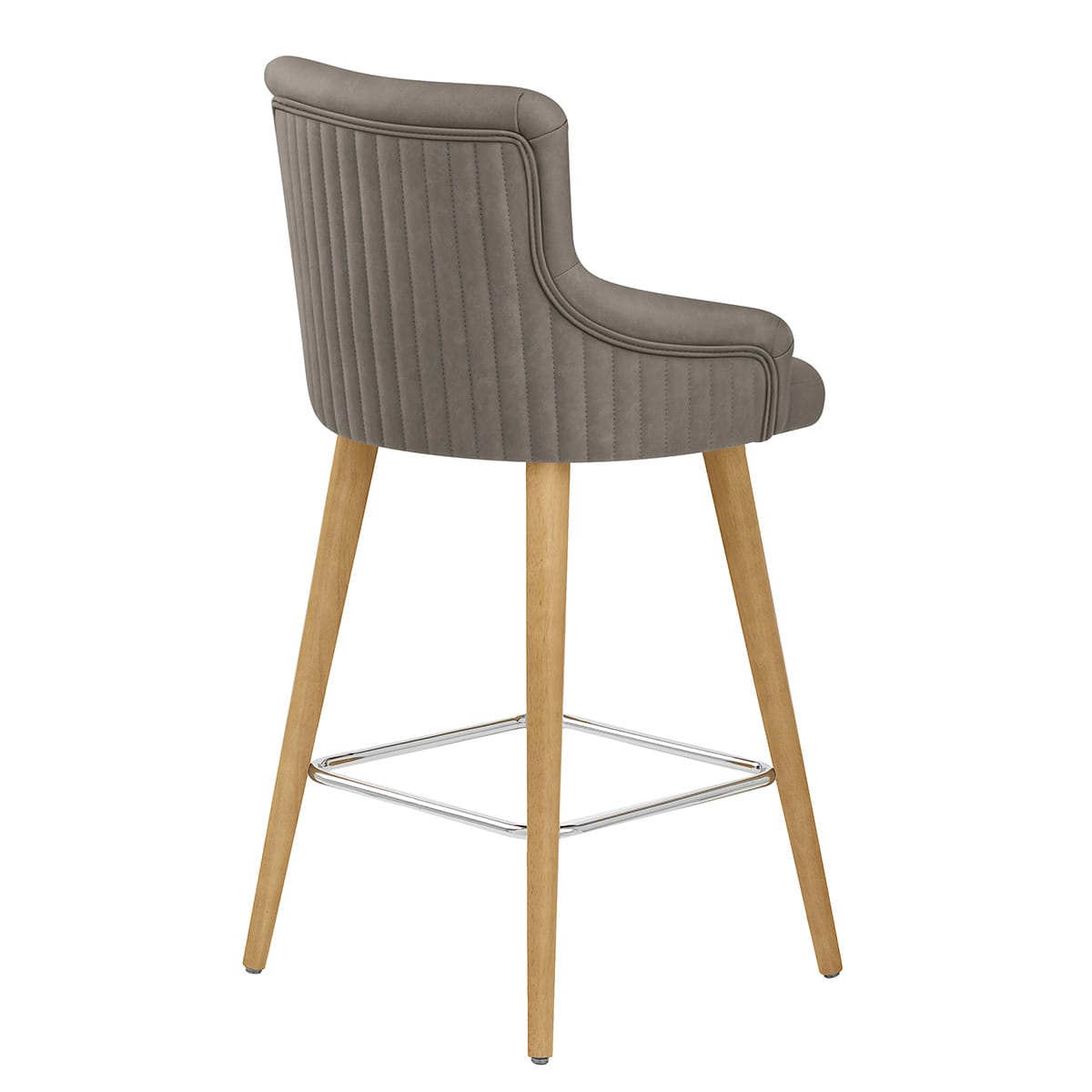 Diablo Oak Bar Stool Grey