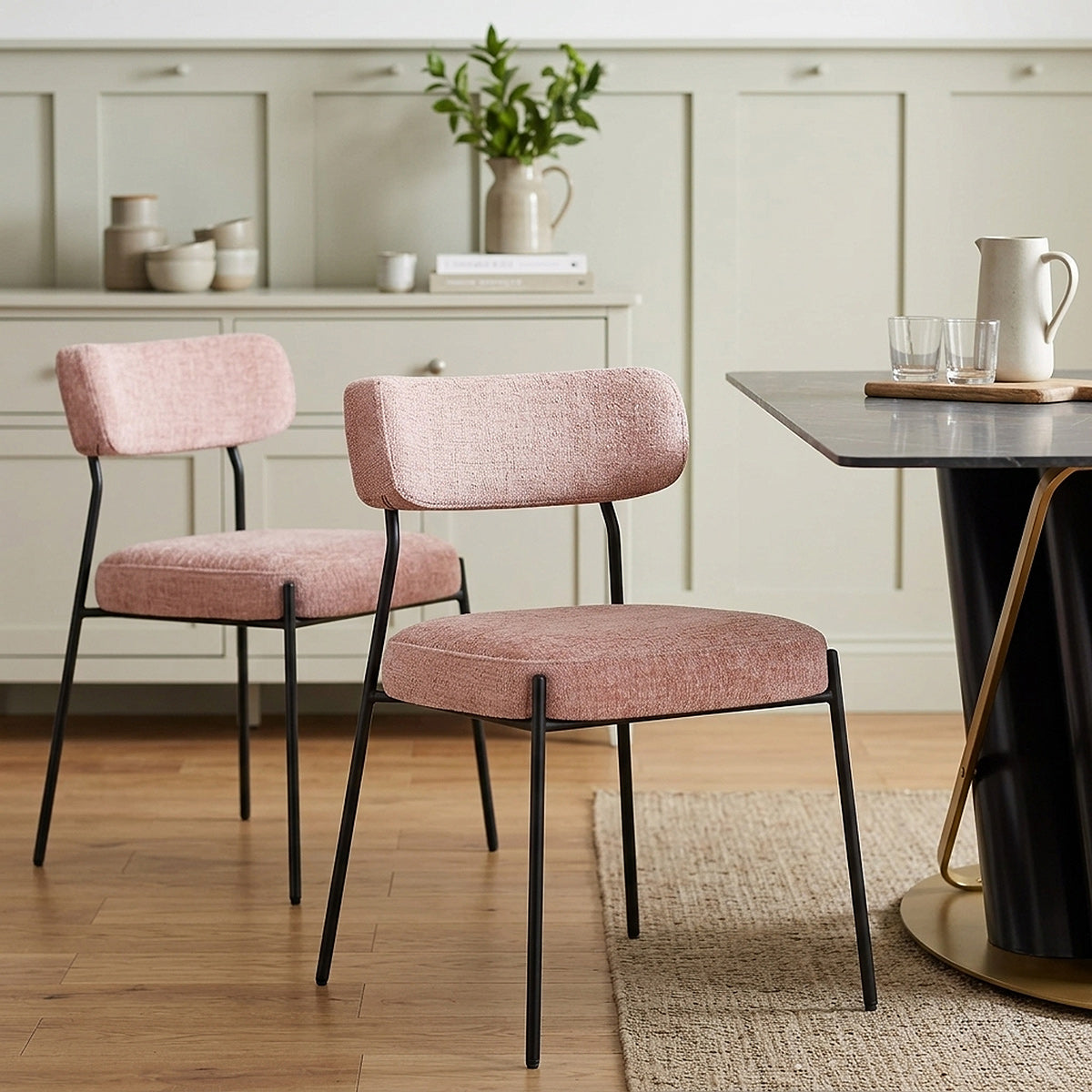 Diana Chair Pink Fabric