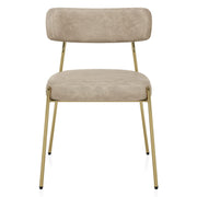 Diana Gold Chair Beige