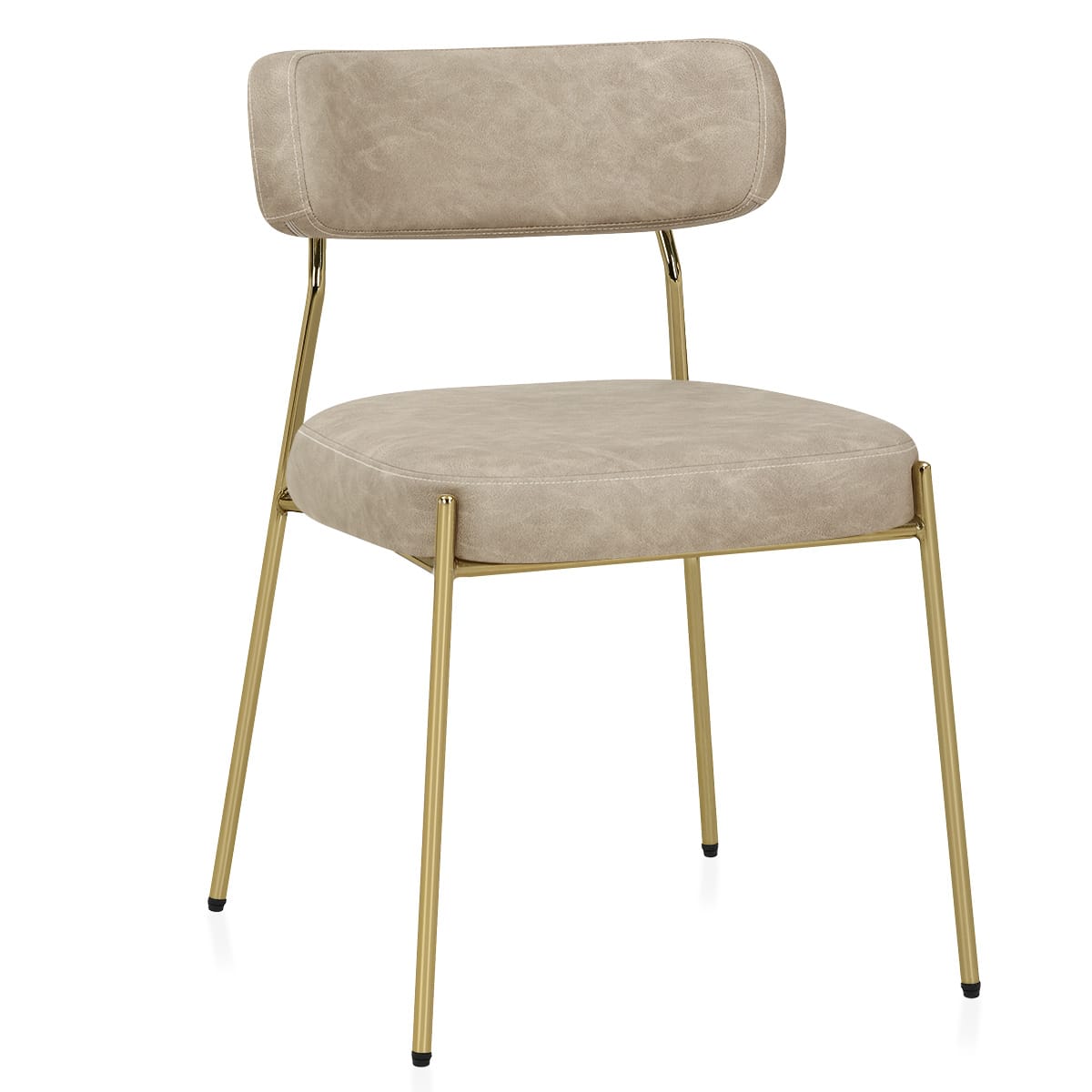 Diana Gold Chair Beige