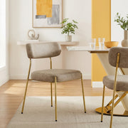 Diana Gold Chair Beige