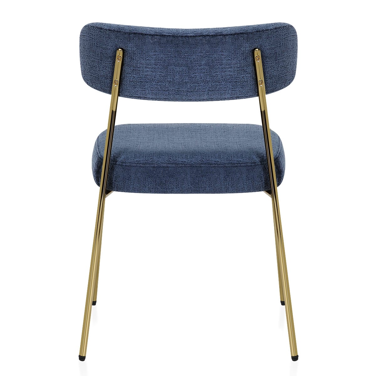 Diana Gold Chair Blue Fabric