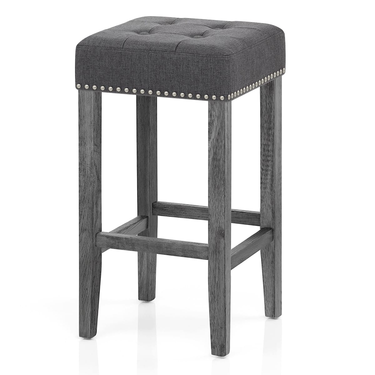 Dove Bar Stool Charcoal Fabric