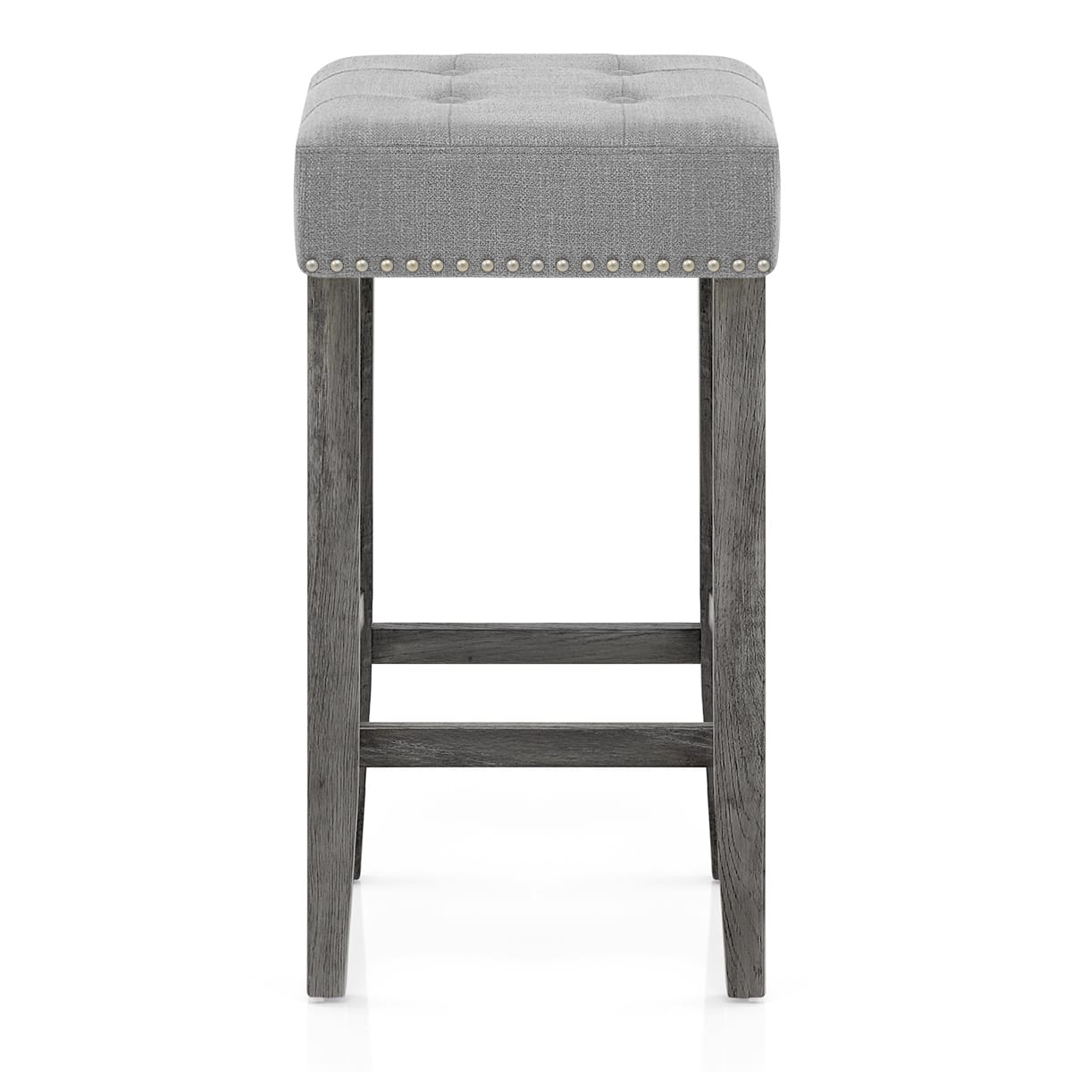 Dove Bar Stool Light Grey Fabric
