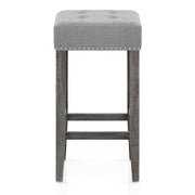 Dove Bar Stool Light Grey Fabric