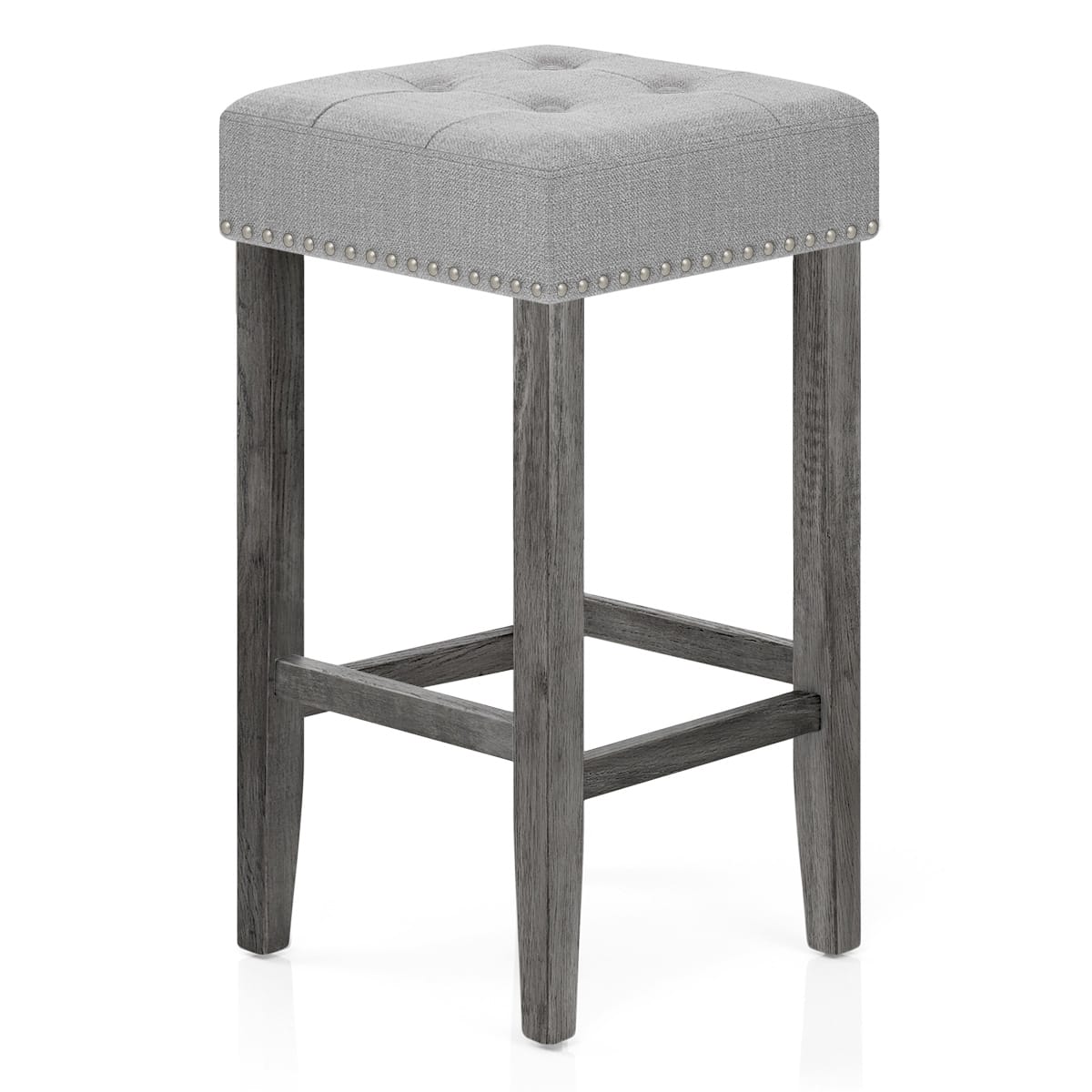 Dove Bar Stool Light Grey Fabric