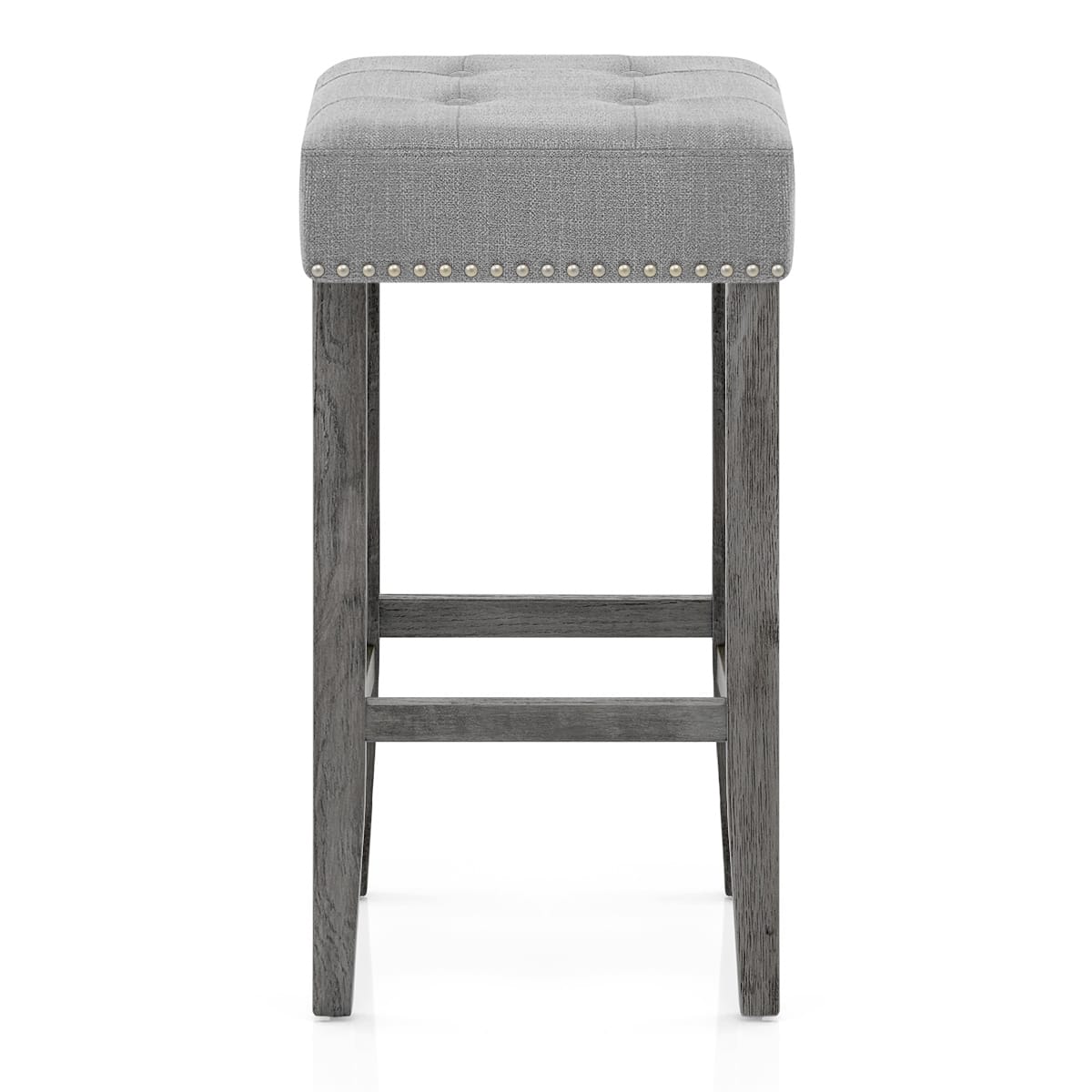 Dove Bar Stool Light Grey Fabric