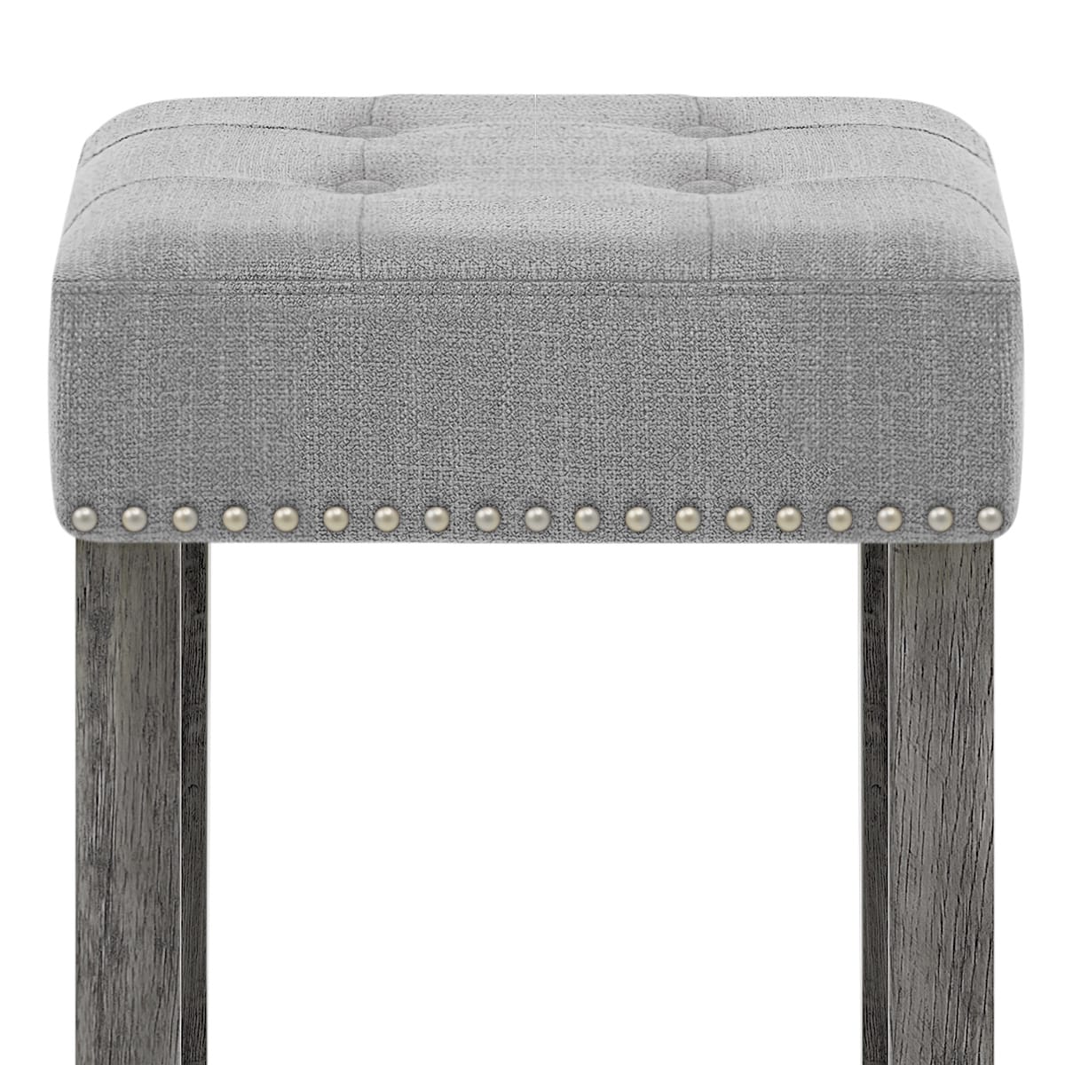 Dove Bar Stool Light Grey Fabric