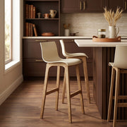 Drift Oak & Cream Bar Stool