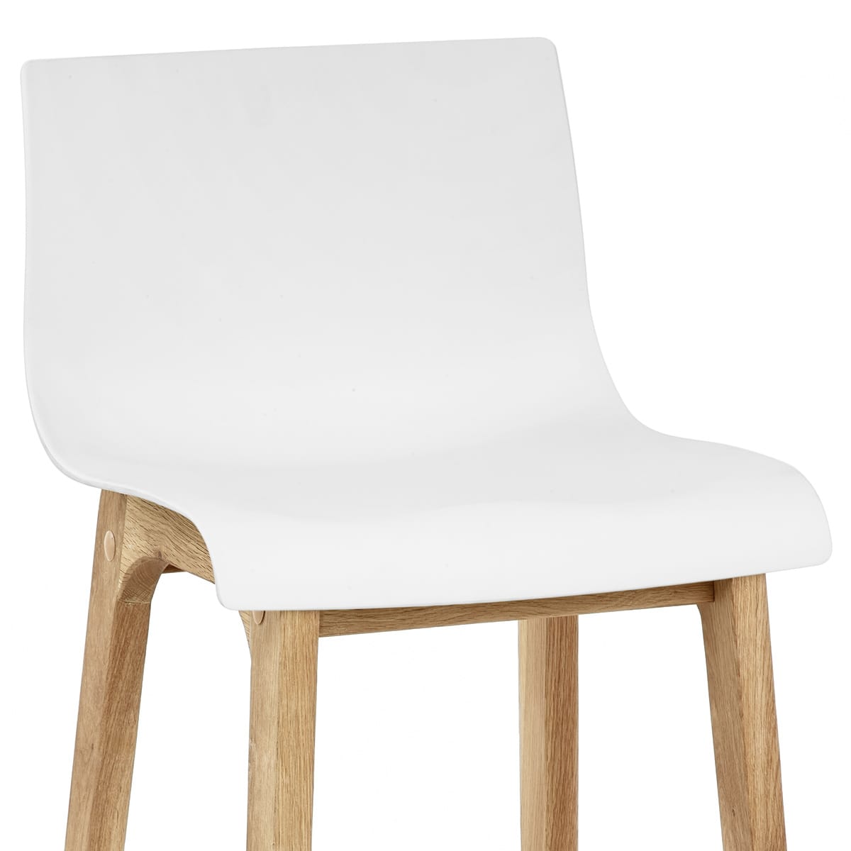 Drift Oak & White Bar Stool