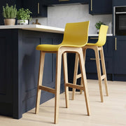 Drift Oak & Yellow Bar Stool