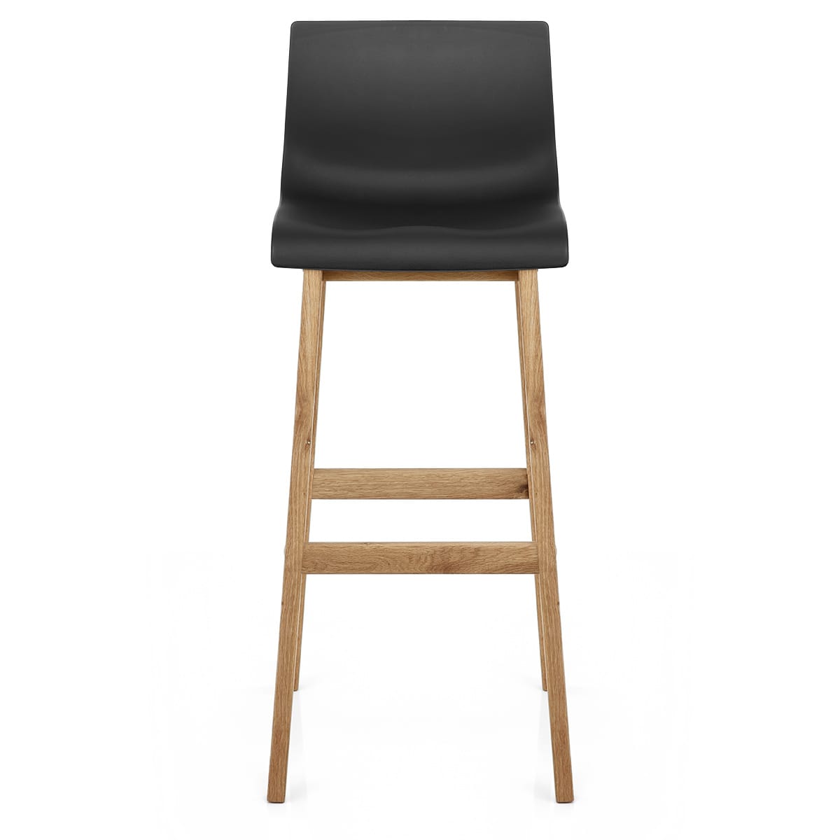 Drift Oak & Black Bar Stool