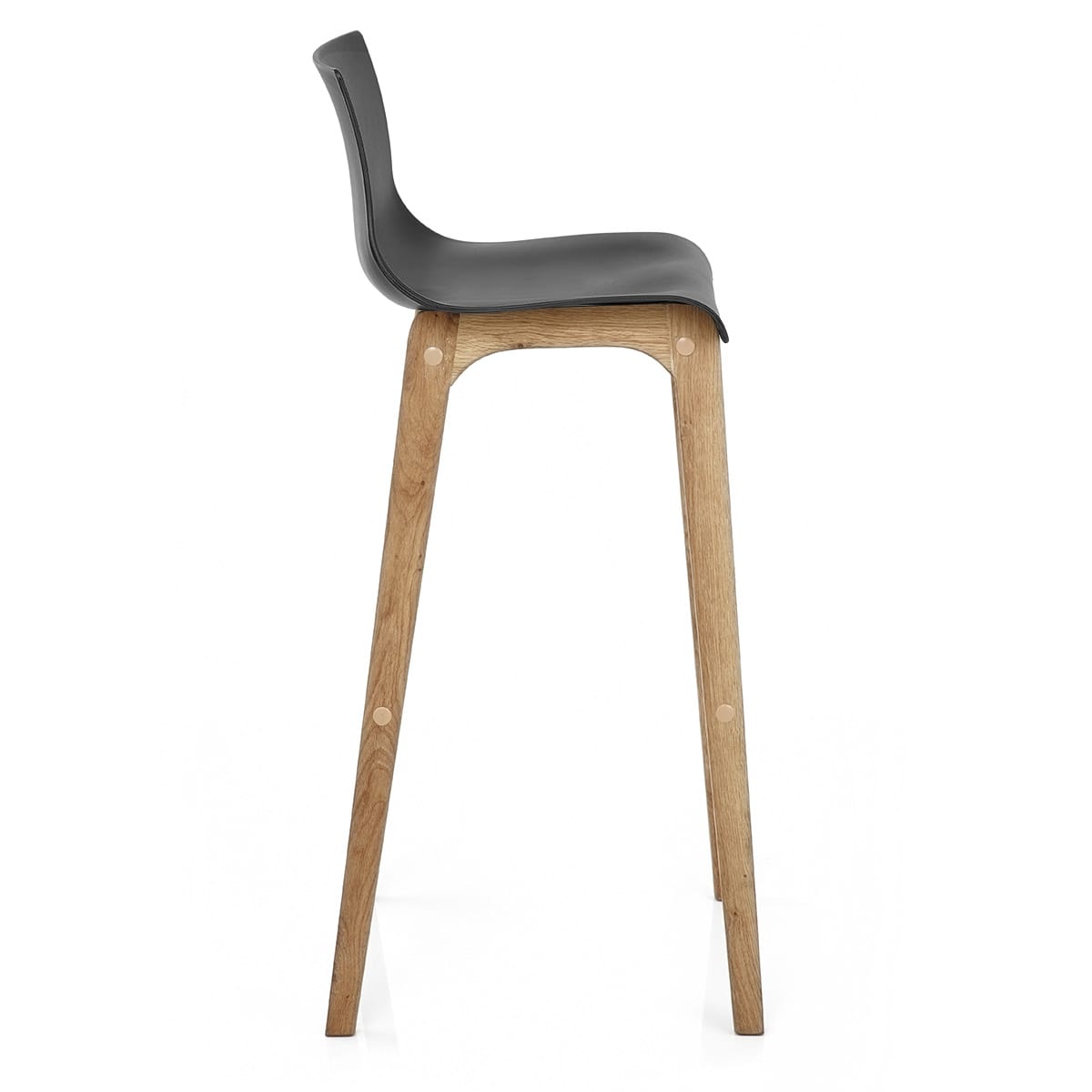 Drift Oak & Black Bar Stool