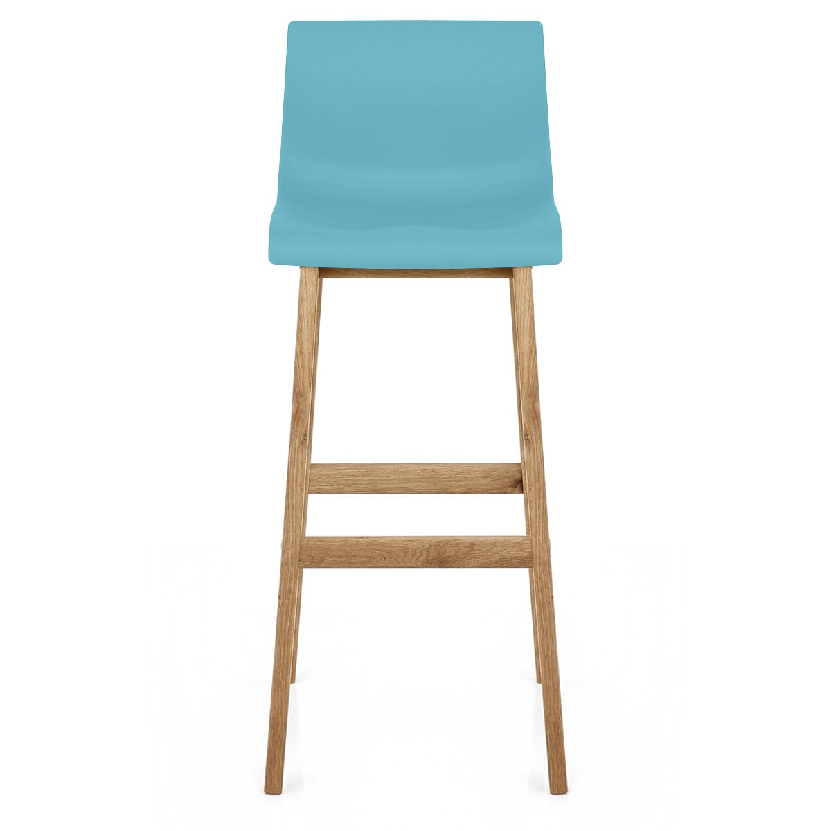 Drift Oak & Blue Bar Stool
