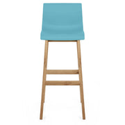 Drift Oak & Blue Bar Stool