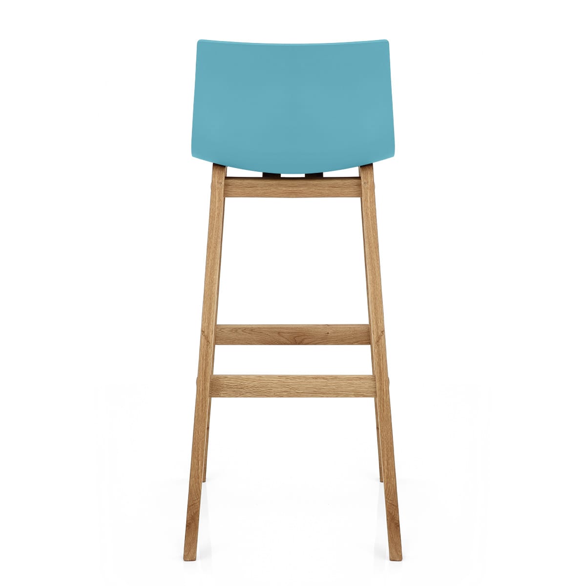 Drift Oak & Blue Bar Stool