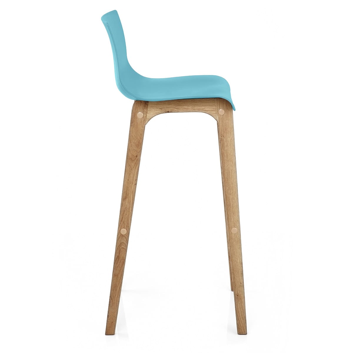 Drift Oak & Blue Bar Stool
